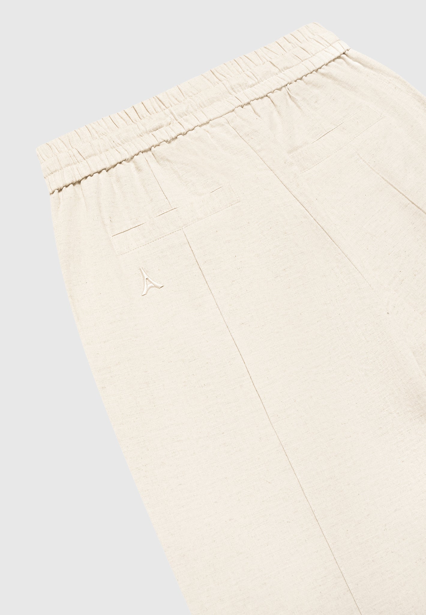 Linen Pintuck Trousers - Natural