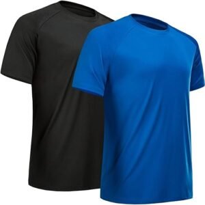 Workout Shirts for Men Short Sleeve Quick Dry Gym T Shirt